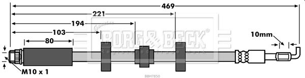 BORG & BECK Jarruletku BBH7850